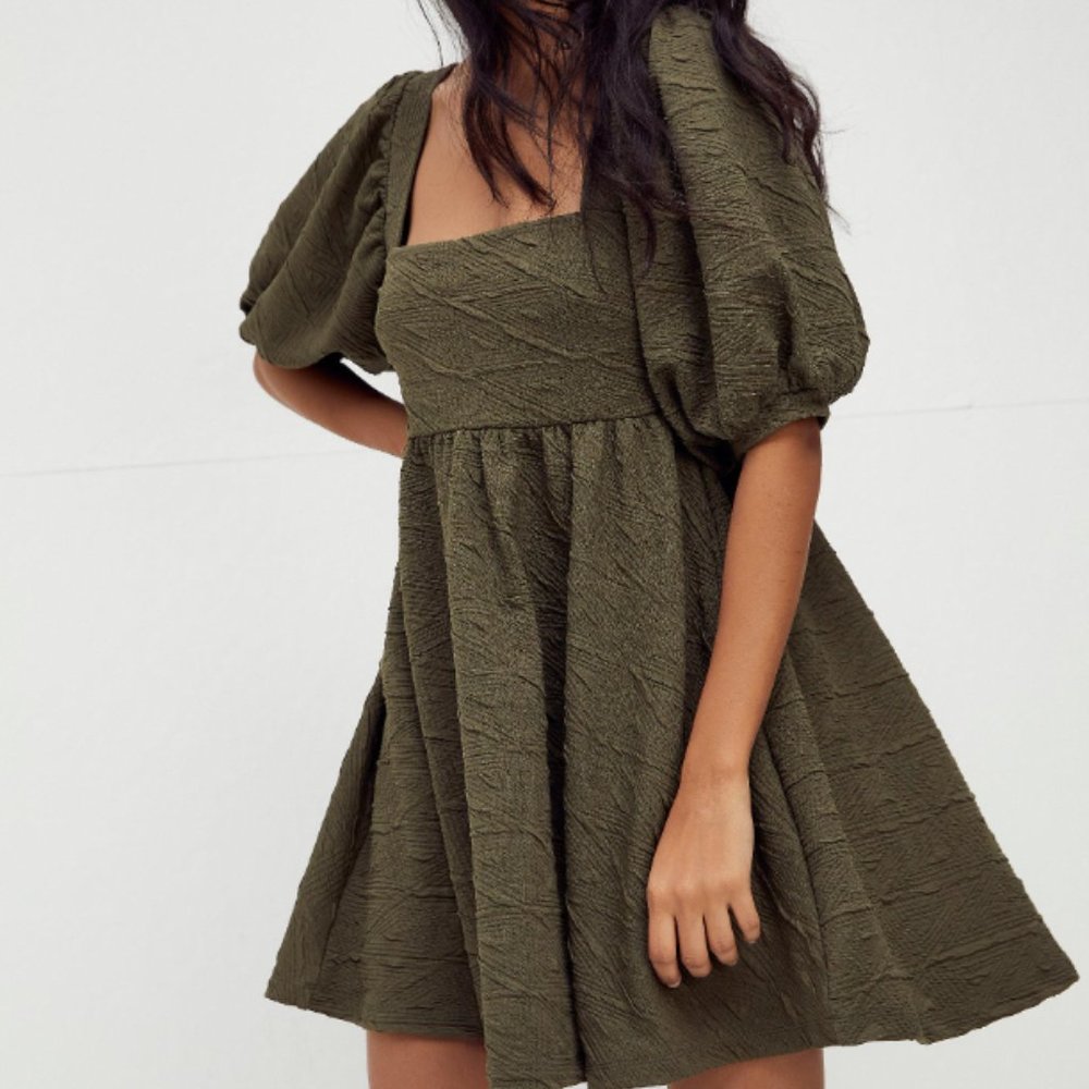Free People Violet Mini Dress in Army Green Size XS